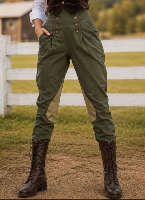 1920s Military Jodhpurs Riding Pants